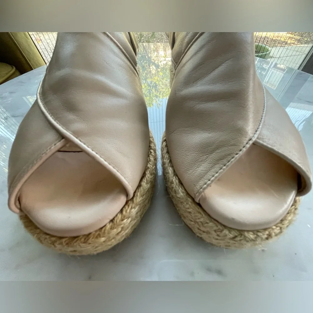 Marco Padova lambskin Espadrille Slingbacks, like new, 36